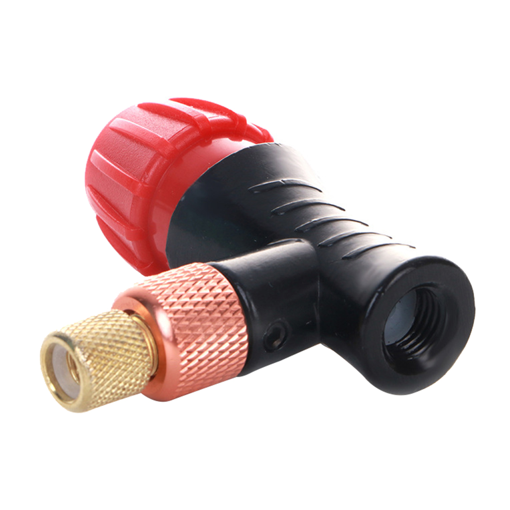 Tire CO2  Pump Inflator Head Connector Works With Threaded Cartridge