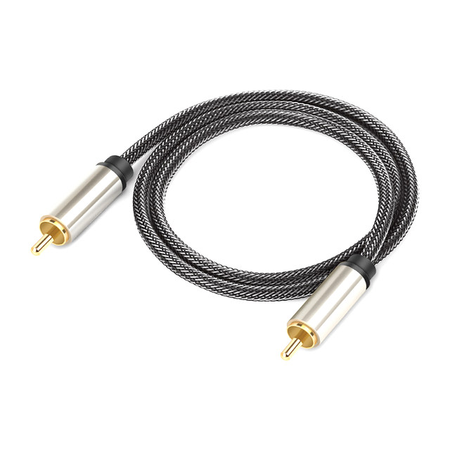 Audio Video Cable RCA to 3.5mm Digital Coaxial Cable for Amplifier Speaker