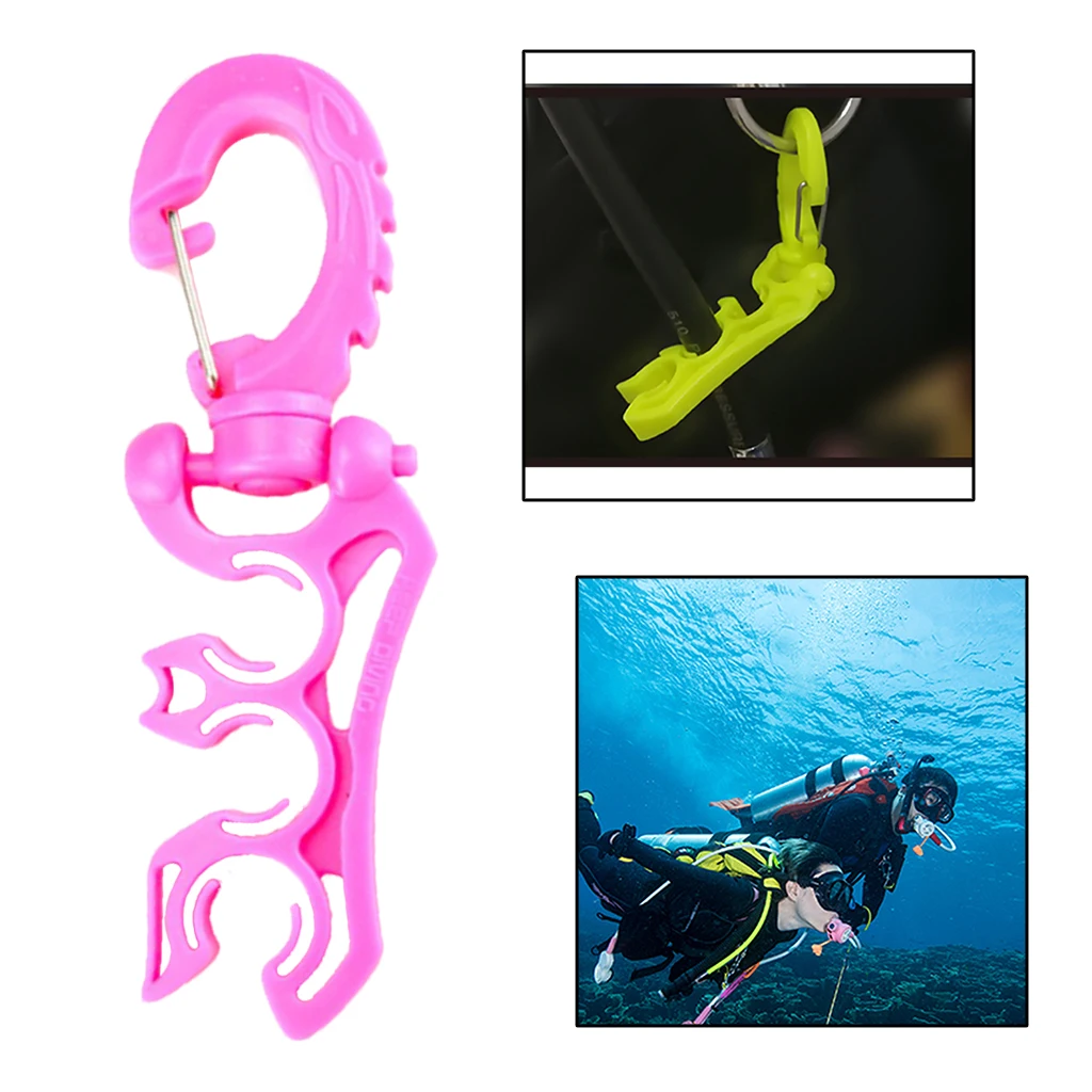 Scuba Diving 3 Regulator BCD Hose Holder Retainer BCD Clip Regulator Retainer Buckle Hook