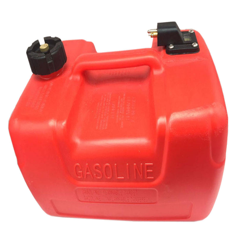 Portable 3.2 Gallon Marine Boat Outboard Fuel Tank with Connector for Yamah...