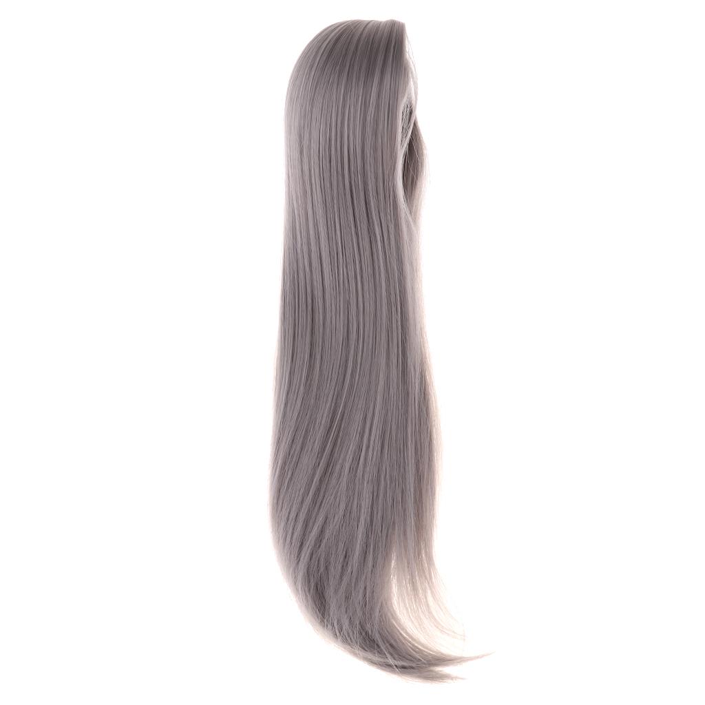 9 10 inch 1/3 BJD doll wig long straight hair for SD Uncle Doll Gray