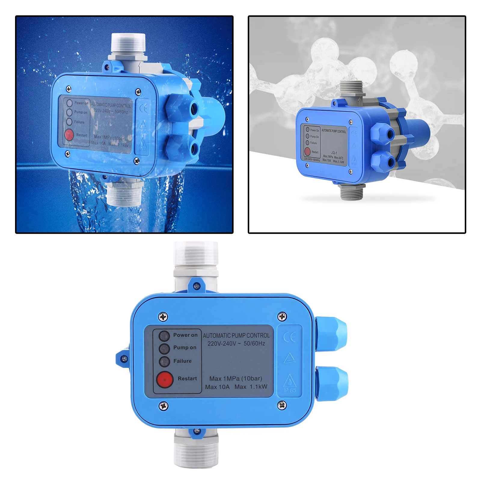 Automatic Water Pump Pressure Controller Water Pressure Control Switch Pump Protection for Gardening,
