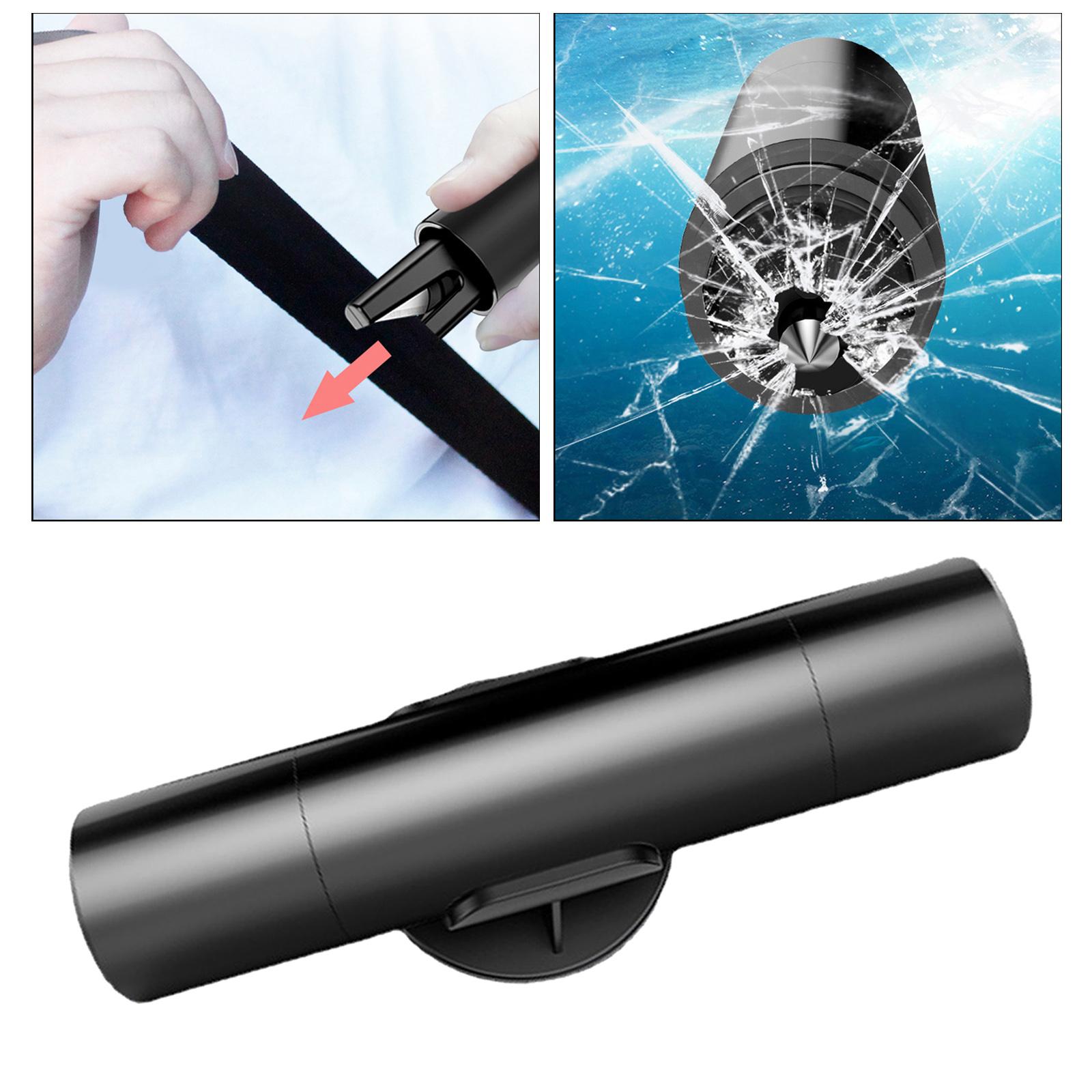 2-In-1 Emergency Safety Window Hammer Seat Belt Cutter Glass Breaking Automobile Safety Hammer Car Window Glass Breaker for Tool
