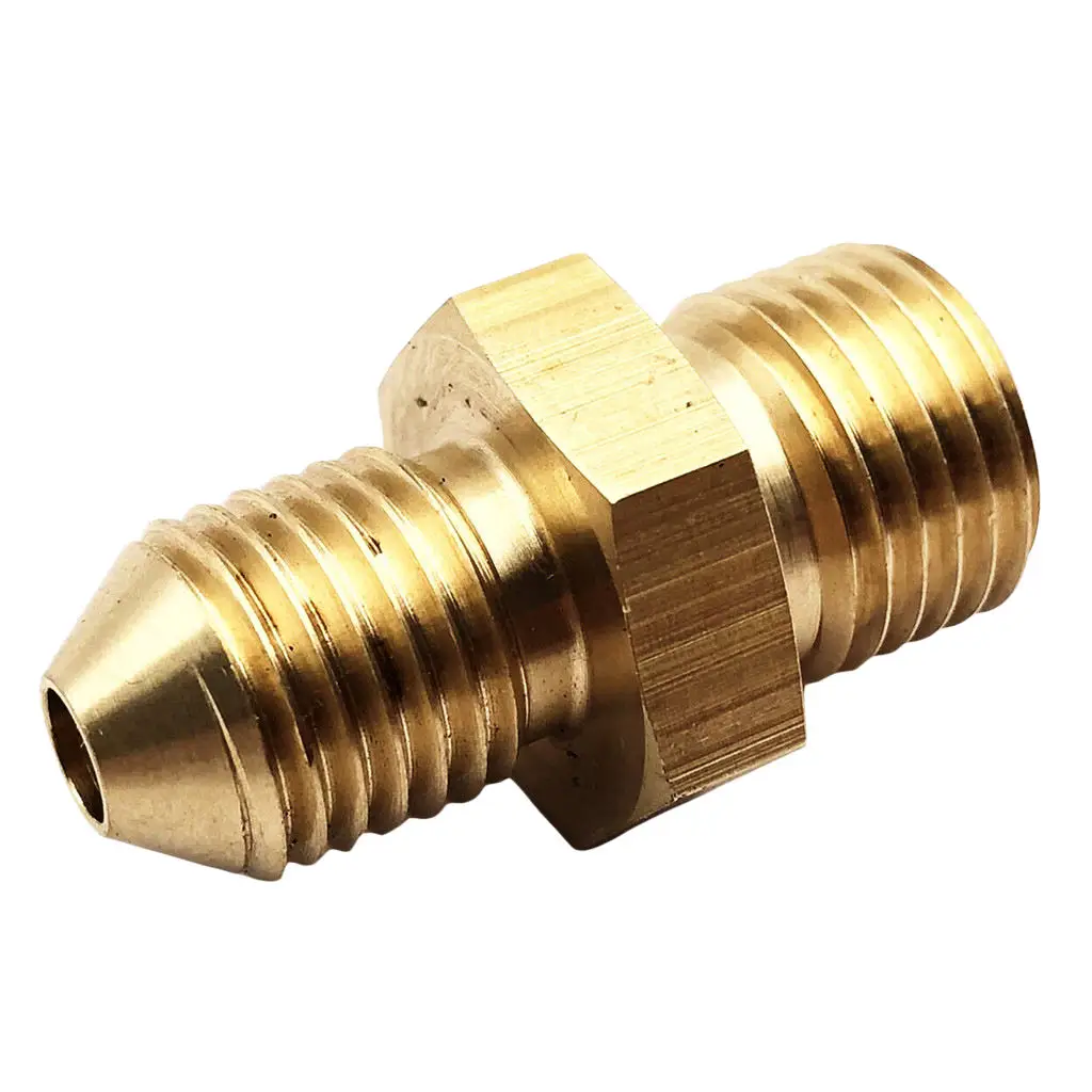 Brass AN4 4an To 1/2-20 UNF Male Fitting Straight Adapter Fits Oil Water Gas