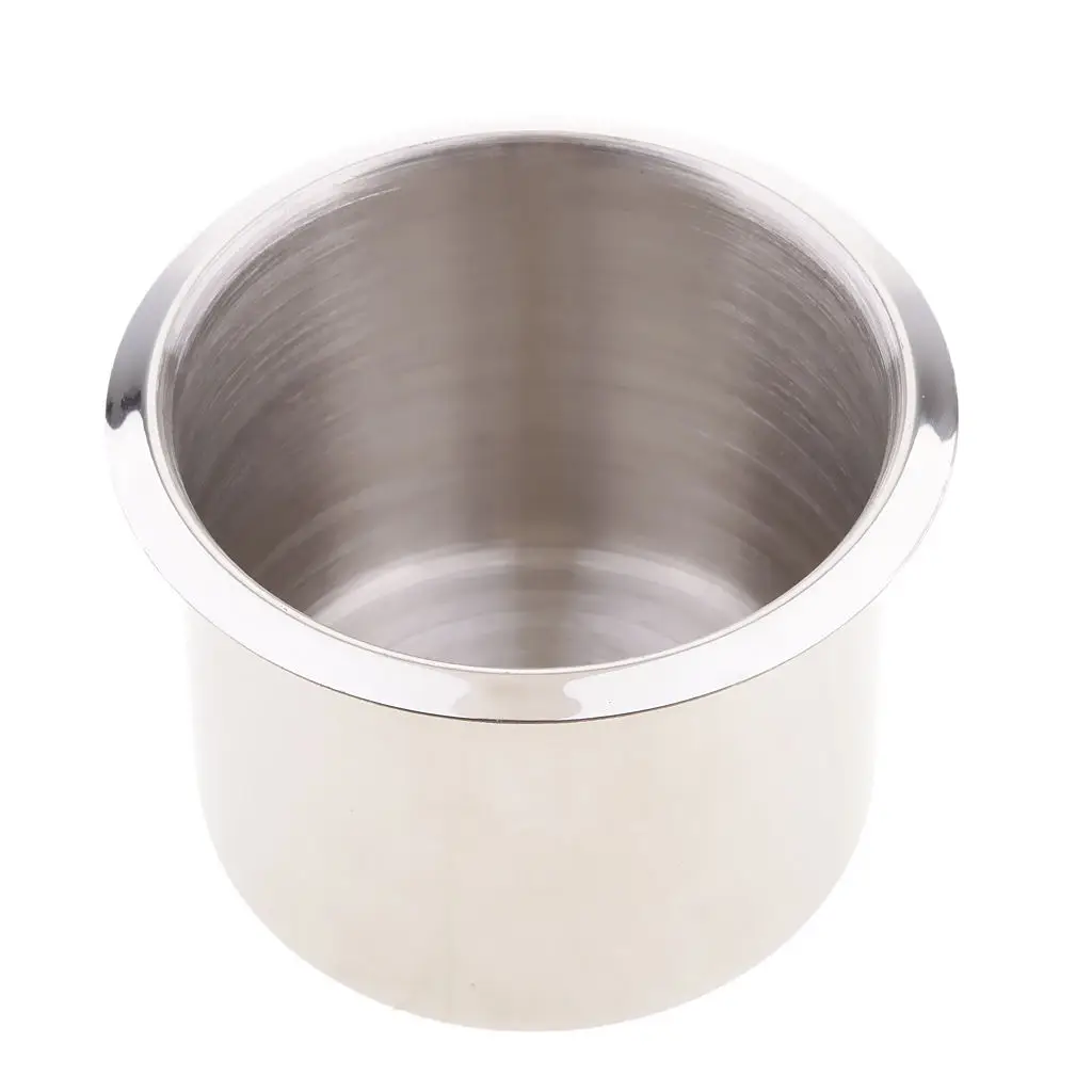 Stainless Steel Recessed Cup Drink Holder For Marine Boat RV Camper rust proof and corrosion protection Smooth surface