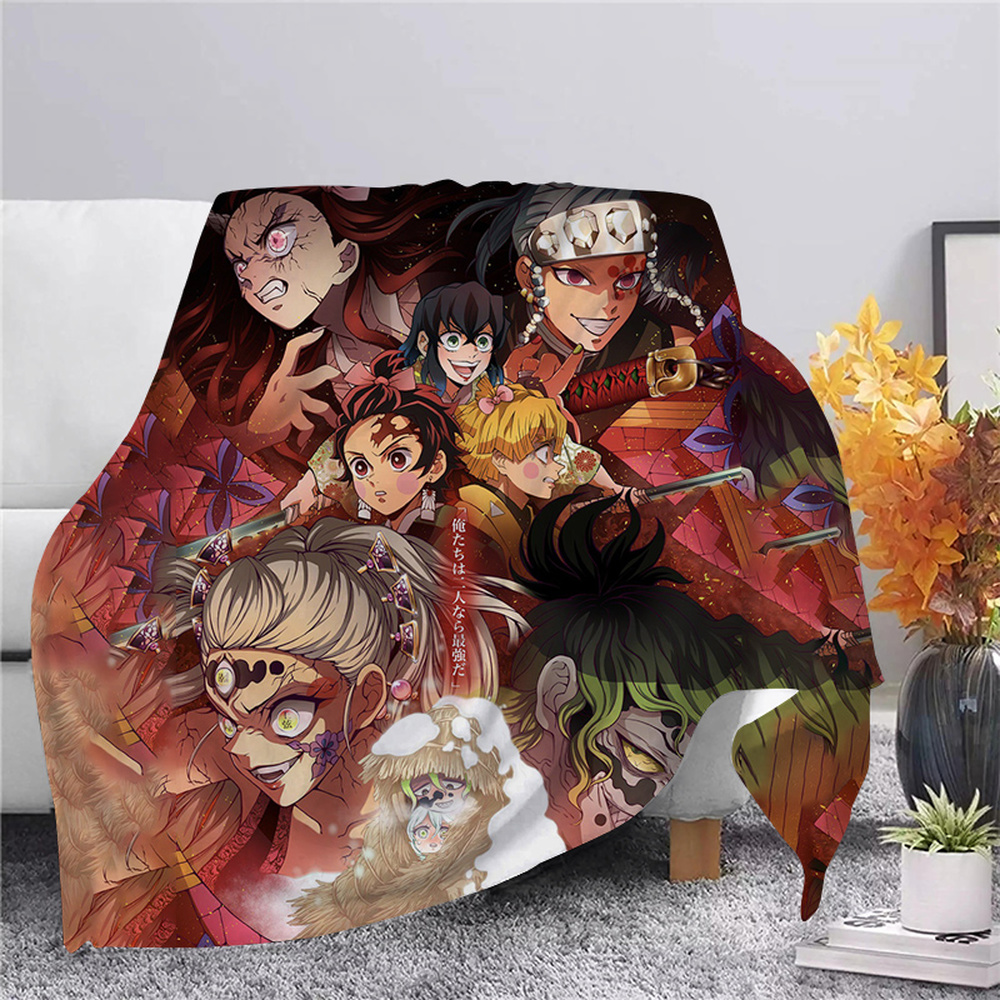 Waliicorners Anime Demon Slayer Flannel Soft Warm Blanket Printed Quilts Bedding Cover Sofa Travel Office Throw Blanket 10 H905ef00f2a3946348c0e80c195052702g