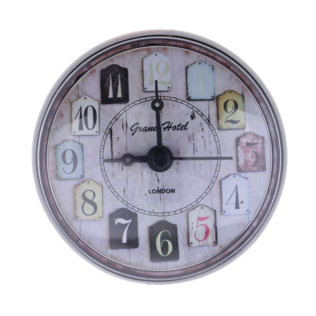 Silicone Mini Wall Clock Suction Cup Water Resistant For Bathroom Kitchen