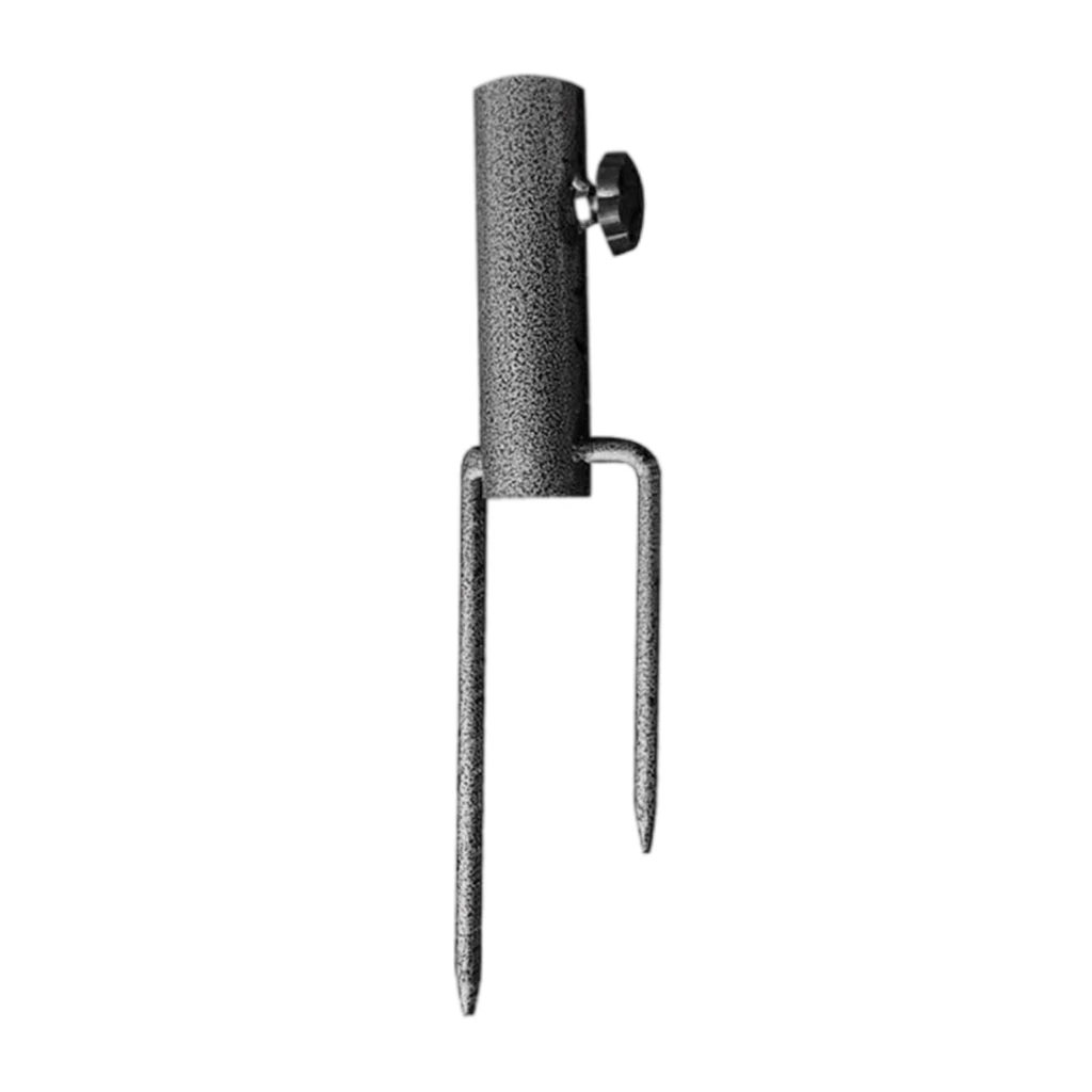 Metal Summer Umbrella Base Insert Holder Ground Spike Garden Patio Parasol Stand Anchor