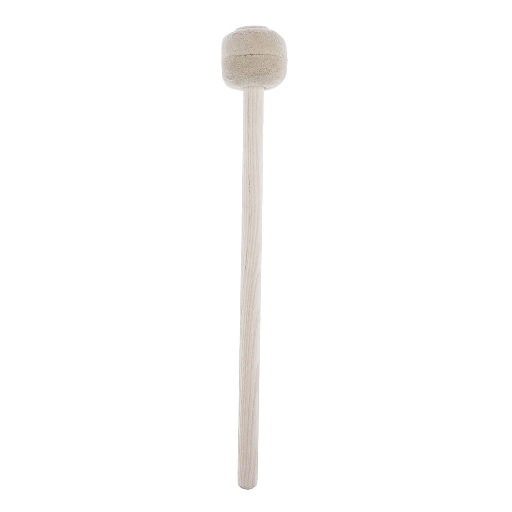 Drum Mallet, Wool Felt Drum Stick Anti-slip Bass Drum Mallet Stick Indispensable Instrument Band Accessory