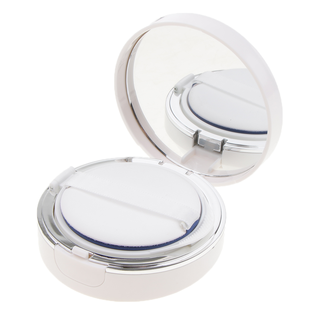 Empty Air Cushion Box Travel Air Cushion Container BB Cream Powder Case Box with Makeup Powder Puff and Mirror
