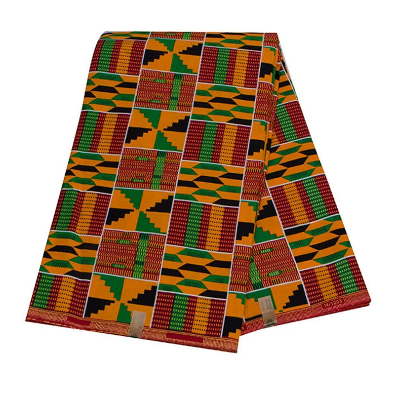 100% Cotton Real Wax Ankara Prints Batik Nigeria Kente Fabric Africa Sewing Dress Craft Material Diy Patchwork Garment Accessory