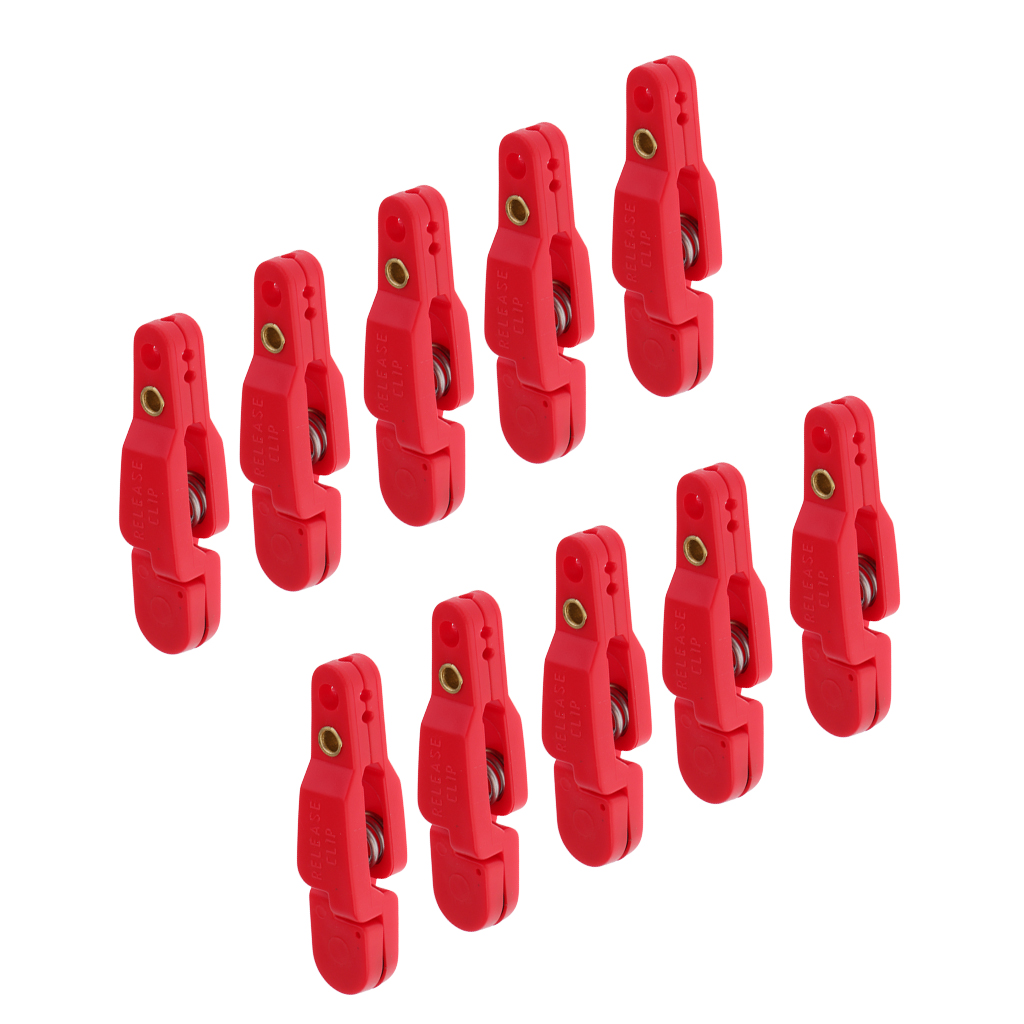 10pcs Snap Release Clips for Kites Planer Board Downrigger Trolling Fishing