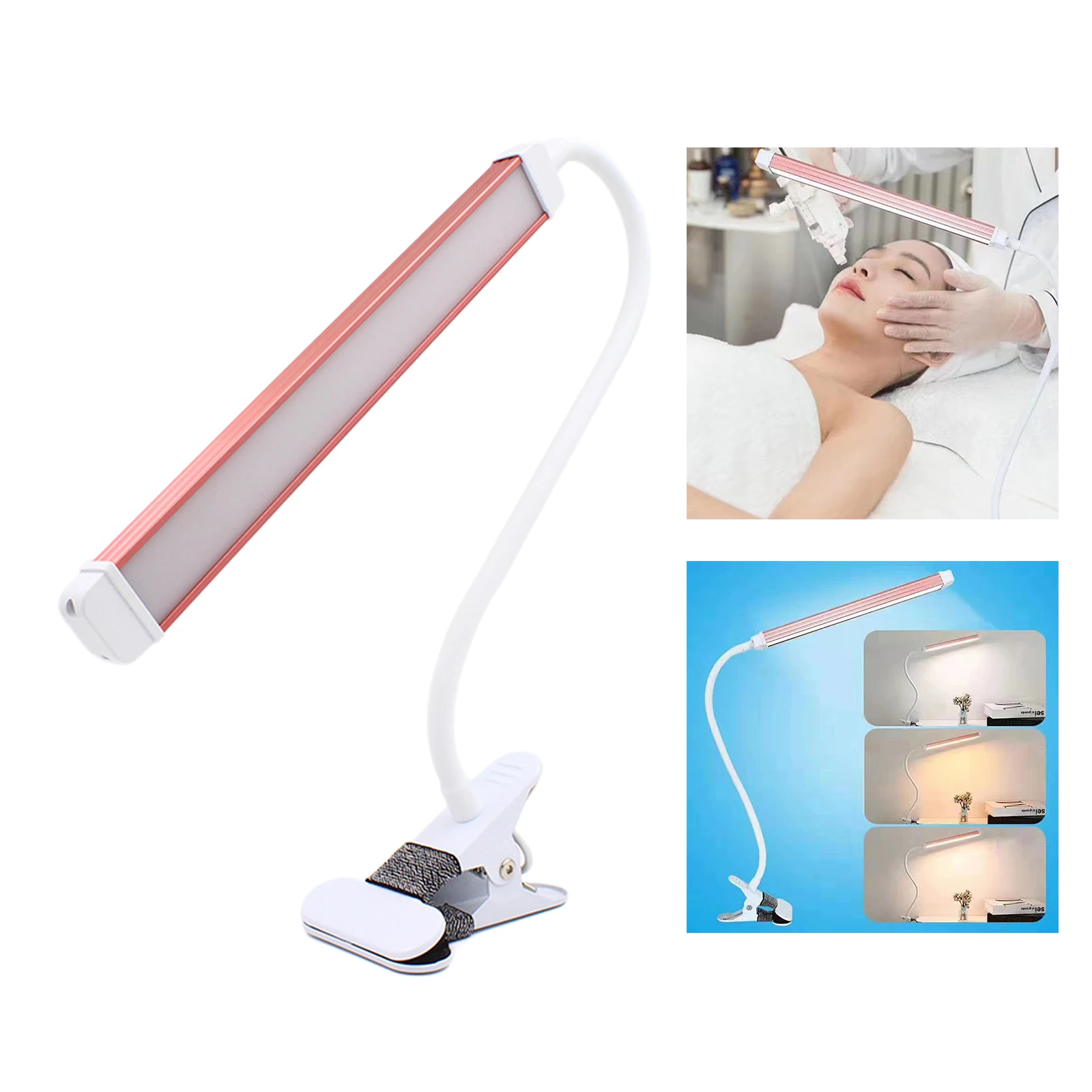 USB LED Desk Light w/Clip Eyebrow Tattoo Eyebrow Trimming Lash Extension Nail Manicure Beauty Salon Table Lamps