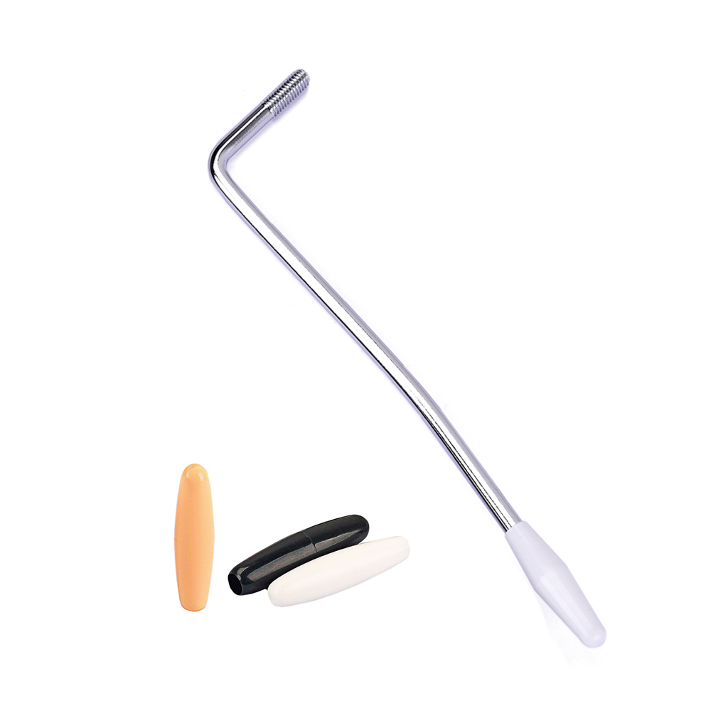 Chrome 5mm Thread Tremolo Arm Whammy Bar with 3pcs Tips for  ST Guitar