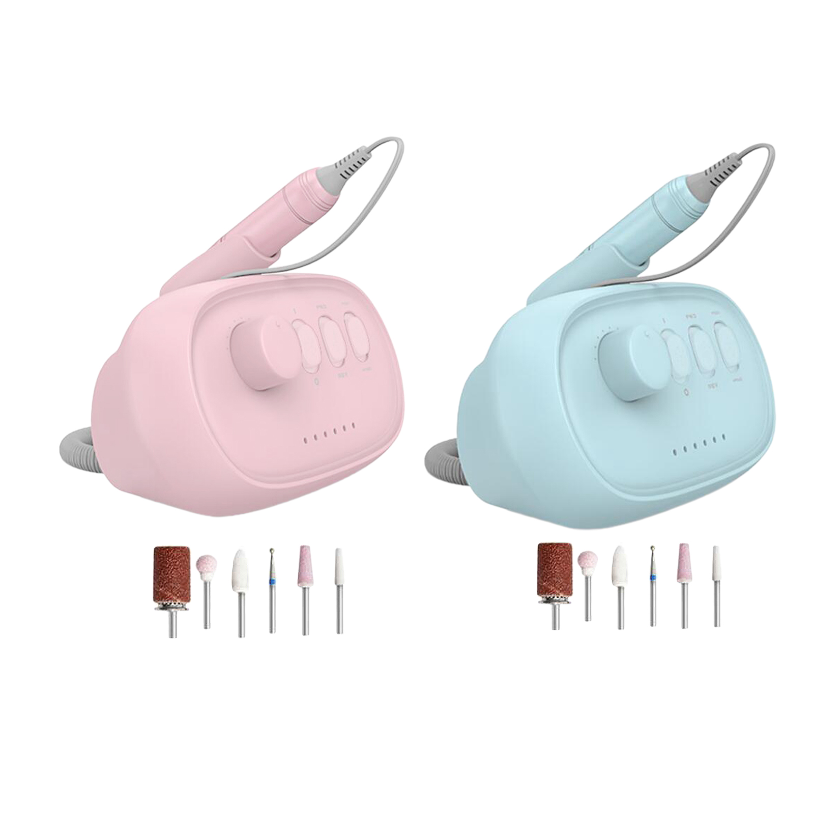 Máquina de Broca Ferramenta da Arte do Prego Portátil Elétrica Unha Polonês Broca Conjunto Manicure Pedicure Polidor 5 Prego máquina de broca portátil elétrica unha