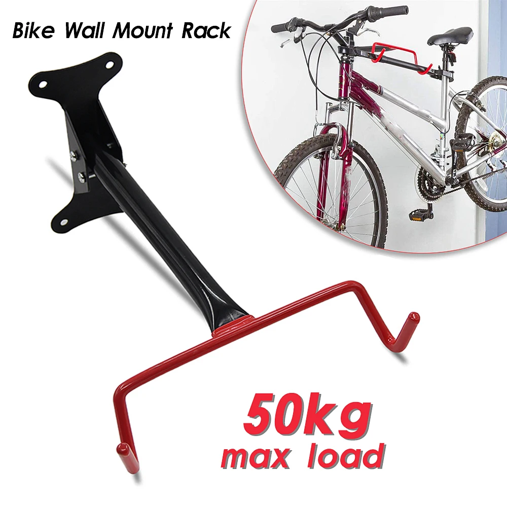 Bike Wall Mount Rack Cycle Storage Stand Shed Hanging Bracket Folding Room Indoor Bike Holder Folding Flip Up Rack