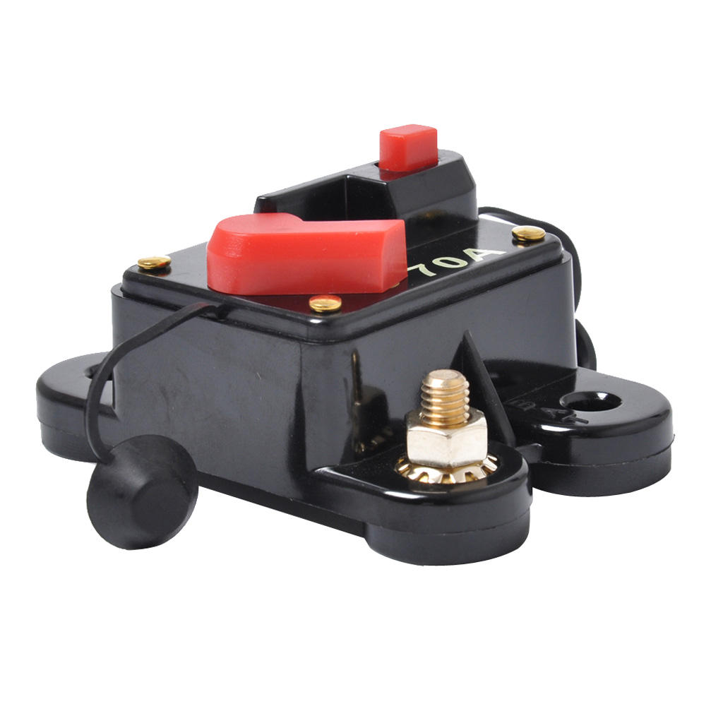 High Quality Car Truck Marine Boat Audio 70AMP Circuit Breaker Fuse Holder Reset Switch