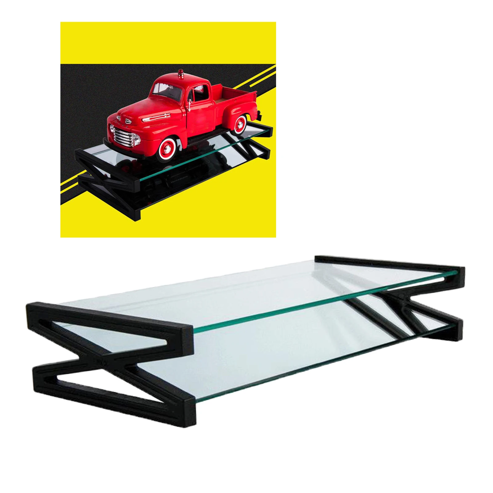 Transparent Universal Display Stand Base Case for Model Cars Collectibles