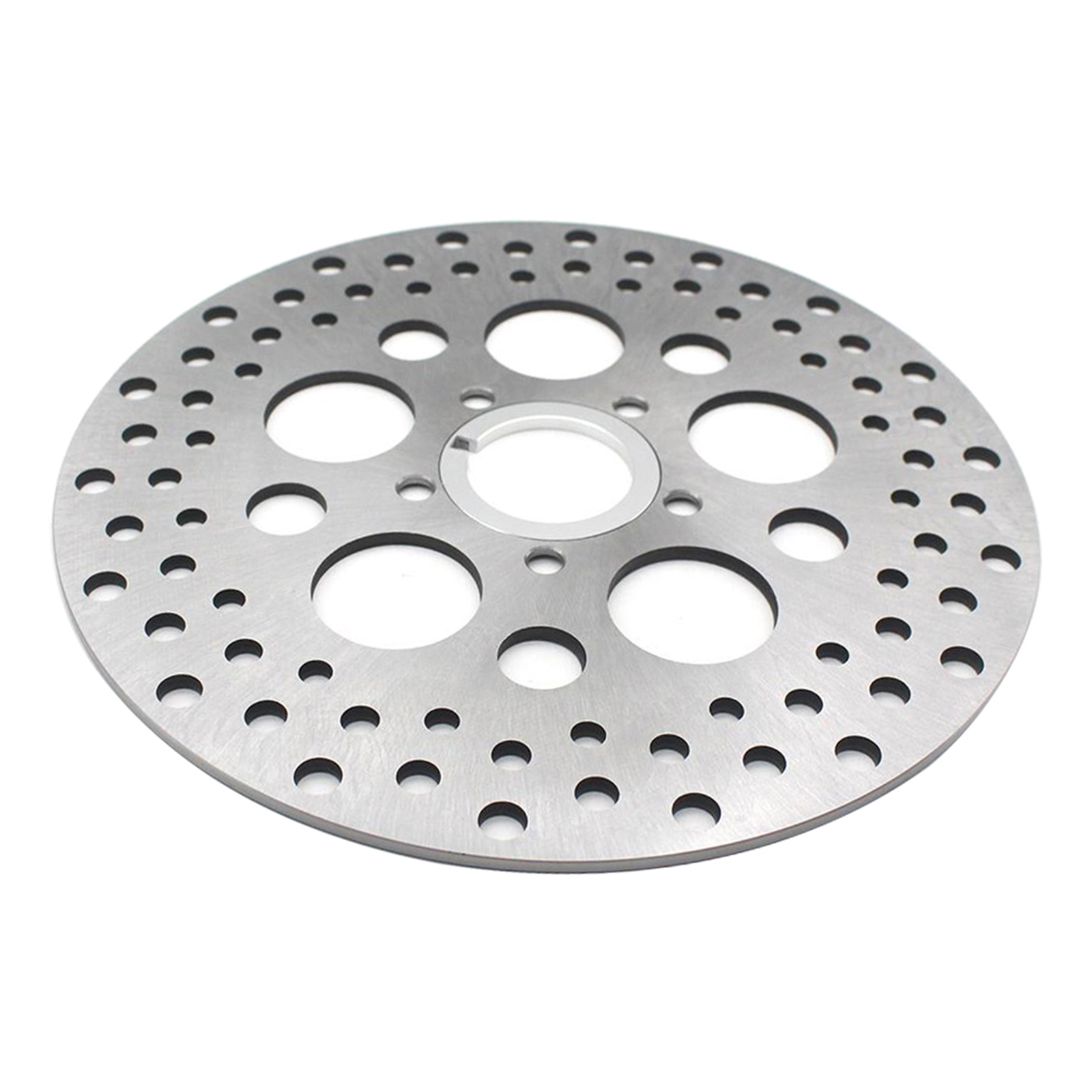 Motorcycle Silver Brake Disc Rotor for Harley XL 883 C Sportster Custom 1999-2010 TN TFB TF TC FXSTB 07-09