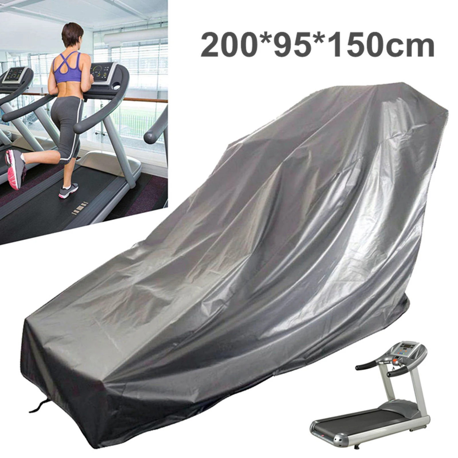Portable Treadmill Cover Dust-Proof Windproof Oxford Cloth Exercise Bike Cover Protective Covers Bike Accessories