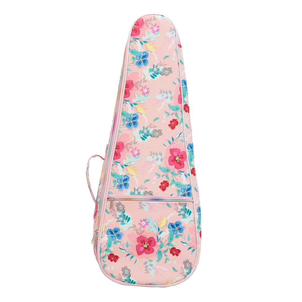 Ukulele Cartoon Leather Bag Carry Case Portable Handbag Ukulele Parts Accessory