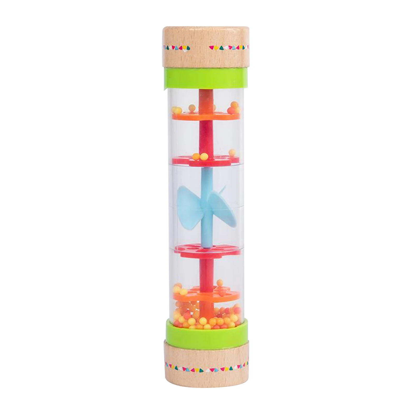 Baby Rainbow Rainstick Rain Shaker Hand Sensory Musical Sound Rattles Early Educational Dance Activity Toy