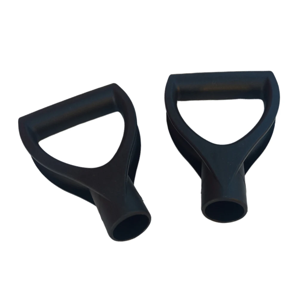 2 pieces plastic replacement snow shovel D handle handle for spades, forks,