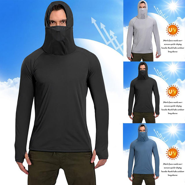 long sleeve shirt with mask