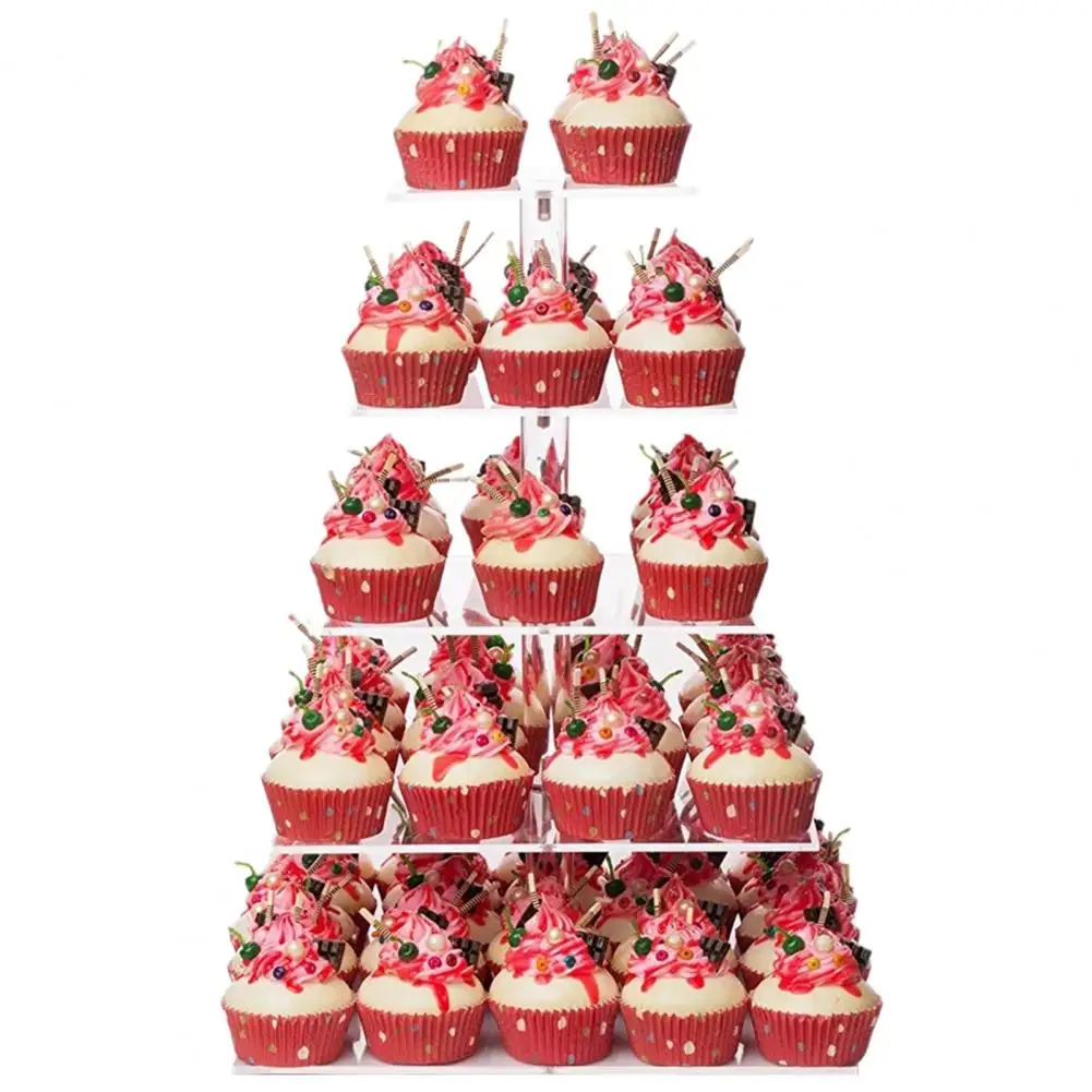 Acrílico Cupcake Stand para Casamento e Decoração
