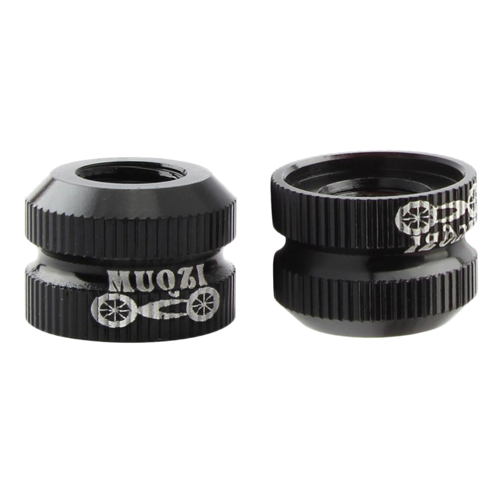 1 Pair Bike Presta Valve Nuts with Rubber O Ring, Bicyle Vacuum Tire Inner Tube