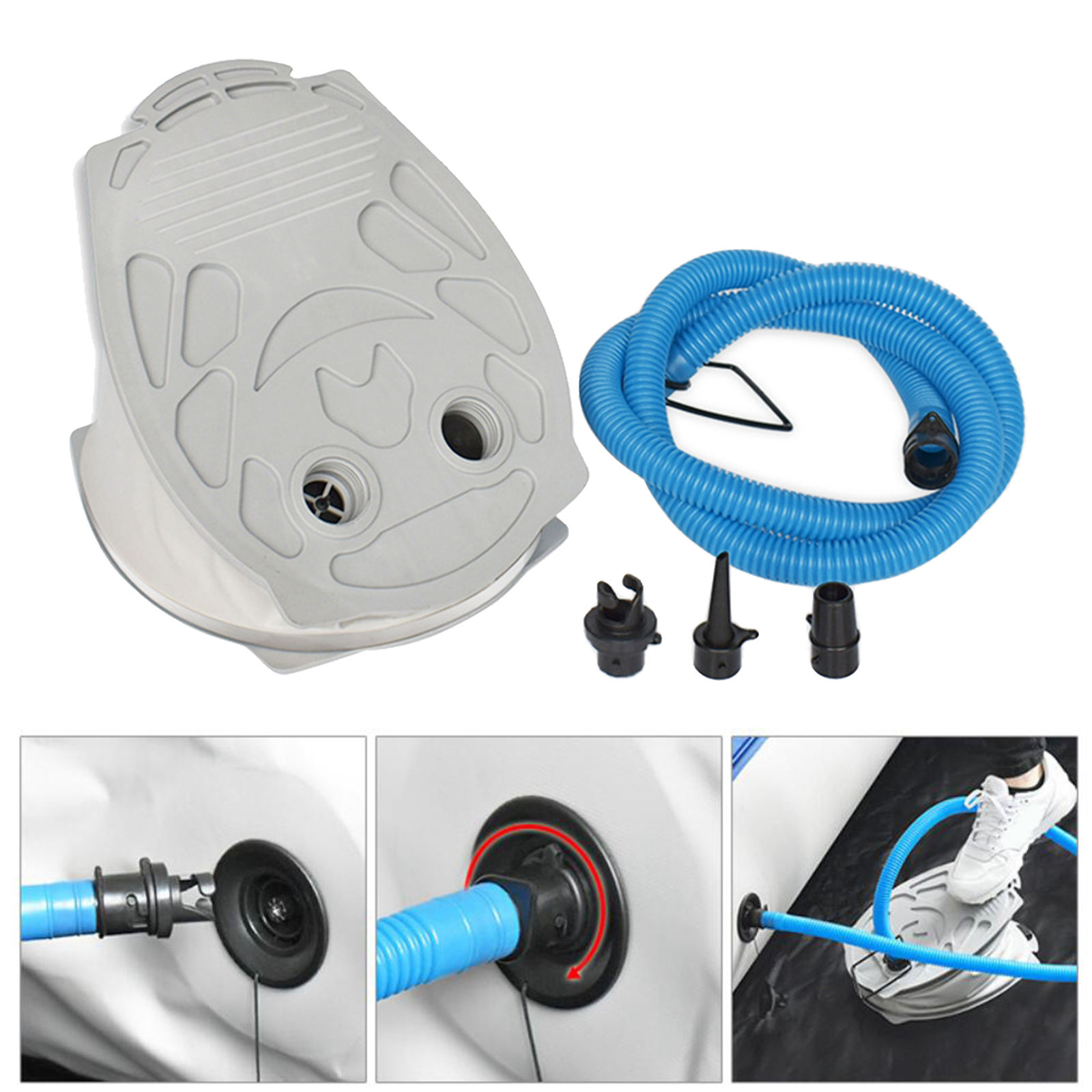 Bellows Foot Air Pump  Inflator for Kayaking Inflatable Boat Pool Toy