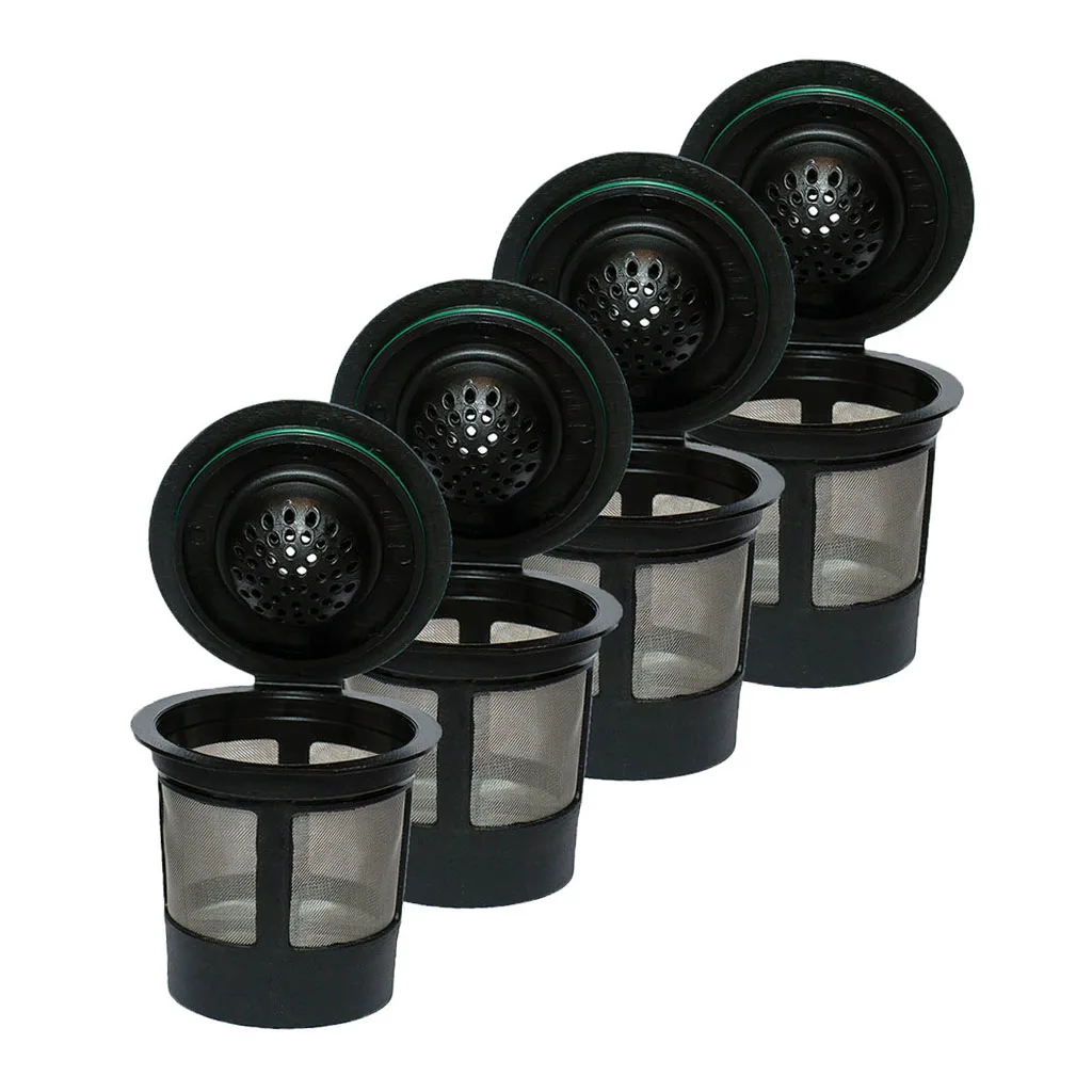 4pcs Reusable Coffee Filters for K-Cup  For Capsule Brewer Universal