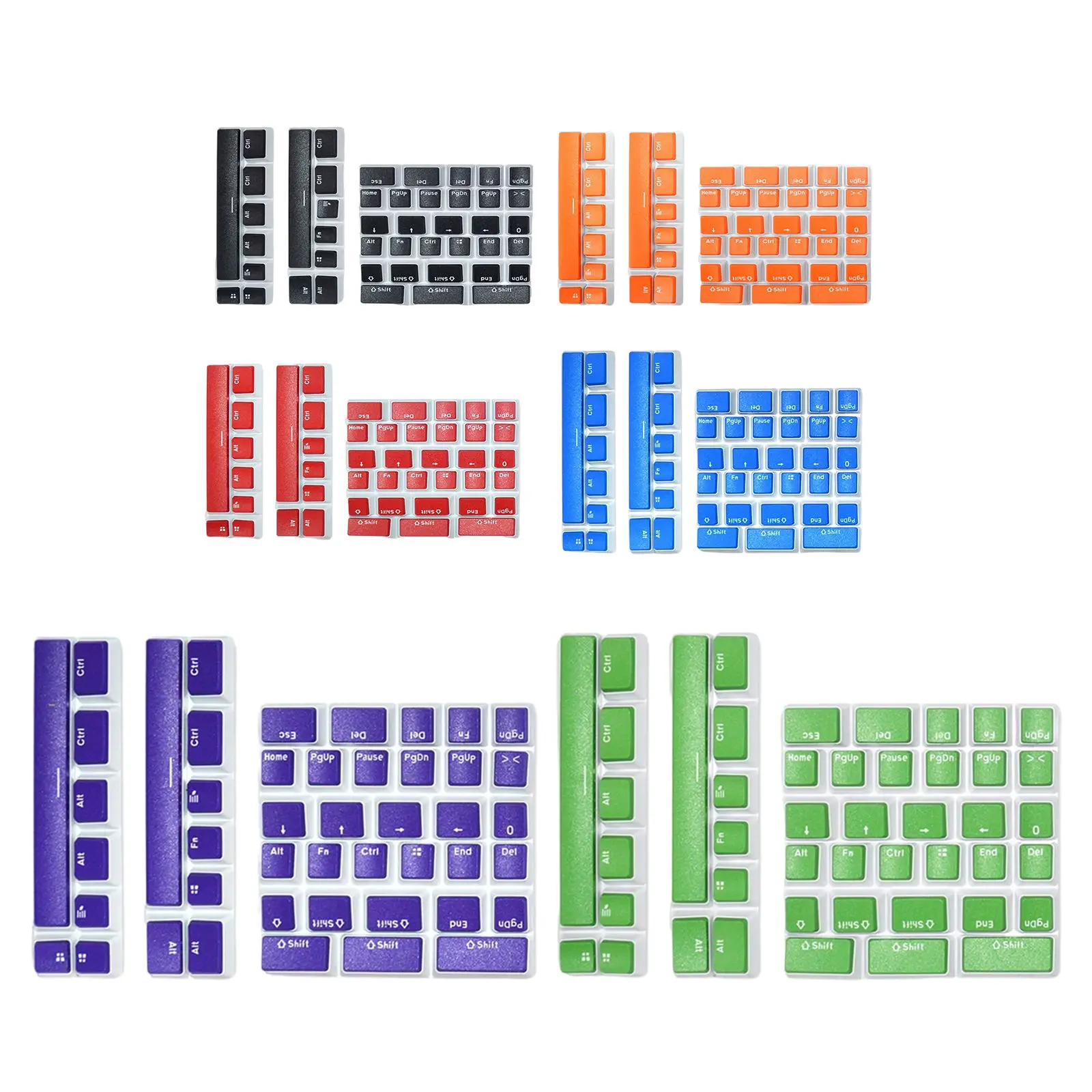 Pudding Key Caps Set, PBT English Keycaps Kit ,for Logitech, for ,K70 ,for 980K K90 Special Layout Mechanical Keyboard