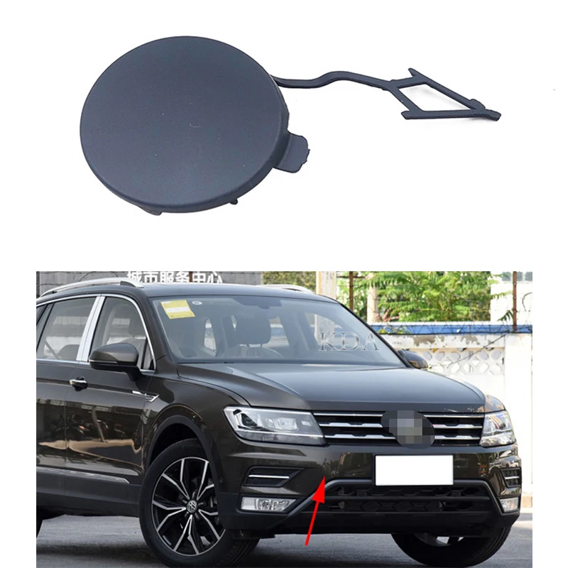NEW GENUINE VW TIGUAN 2011-2016 FRONT BUMPER TOW HOOK EYE COVER CAP PRIMED