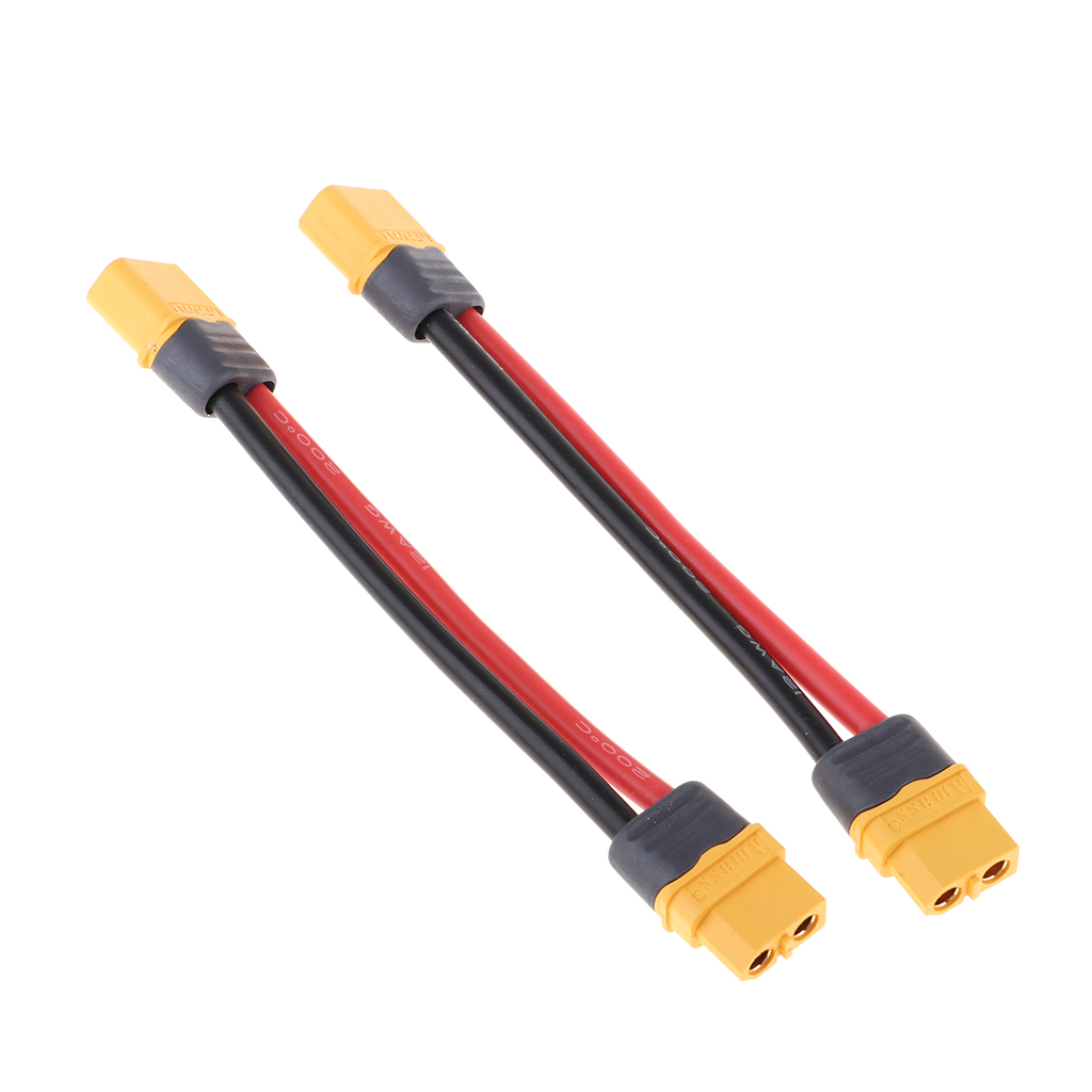 Lipo Battery Convert Line Adapter XT60 Male Female Socket Cable Line 40cm 2x