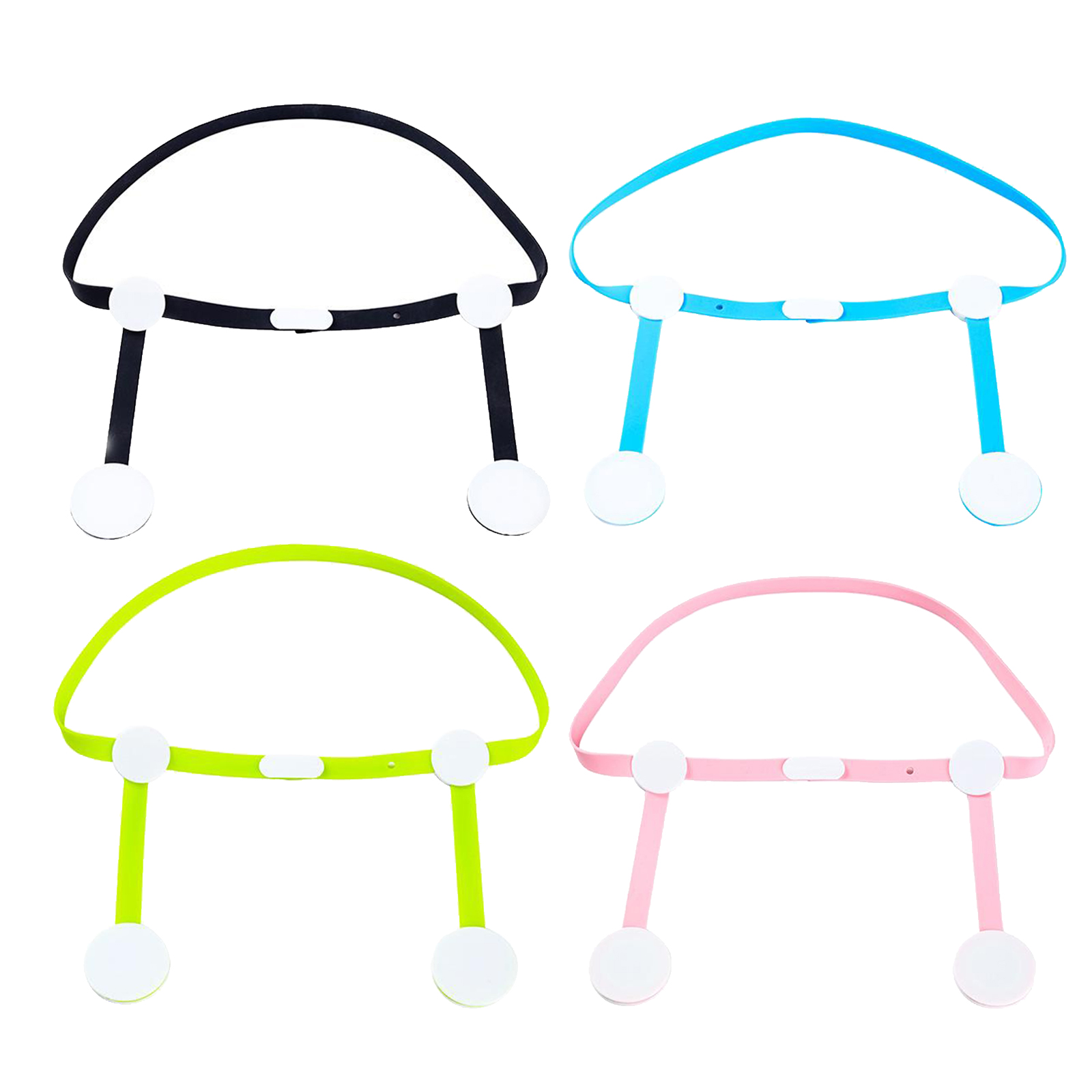 Waste Bin Trash Bag Clip Trash Can Bag Bands Waste Basket Garbage Bin Clamp for Home Office Kitchen Bedroom Living Room