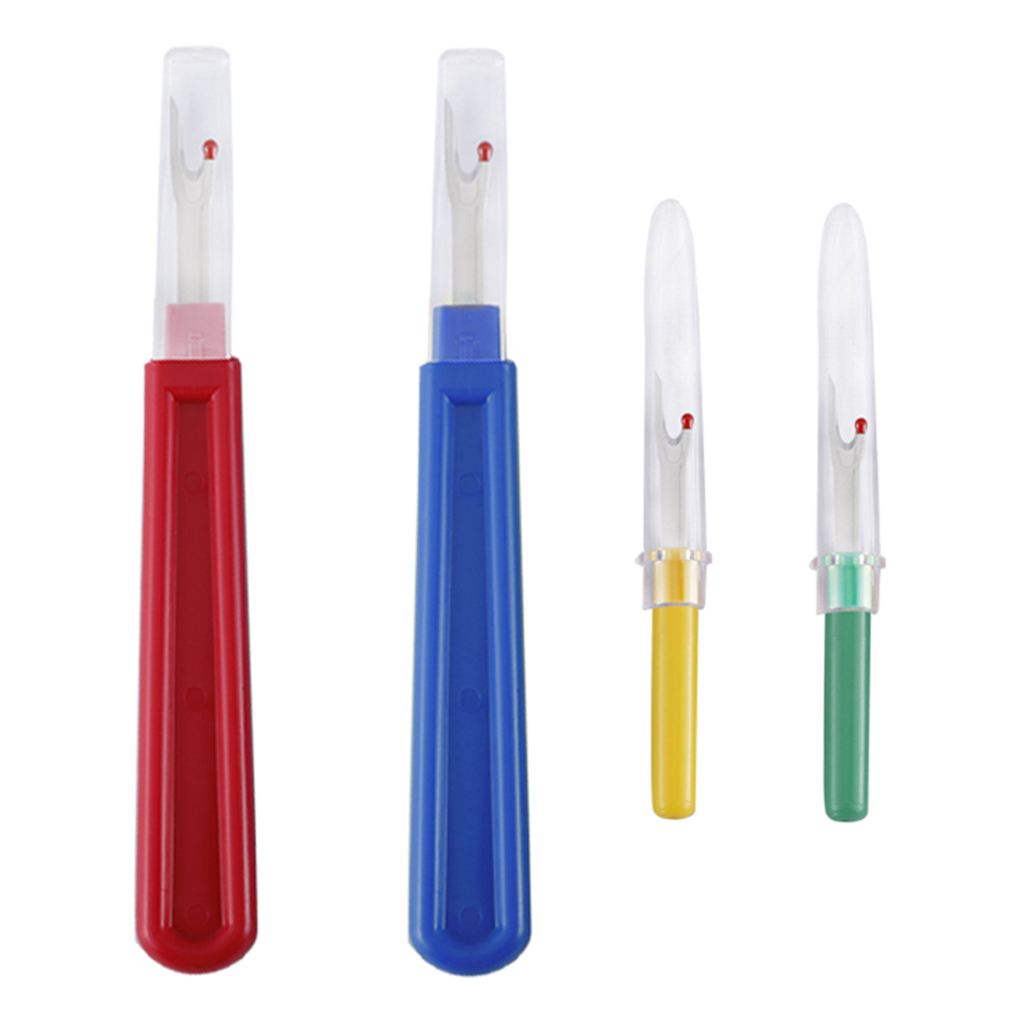 2pcs Large Seam Ripper and 2pcs Small Seam Ripper for Sewing Thread Cutting