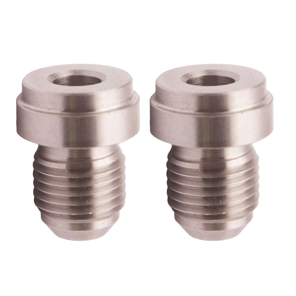 Silver AN-3 Straight Weld Adapter Fittings Connector CNC Machined Fuel Tank