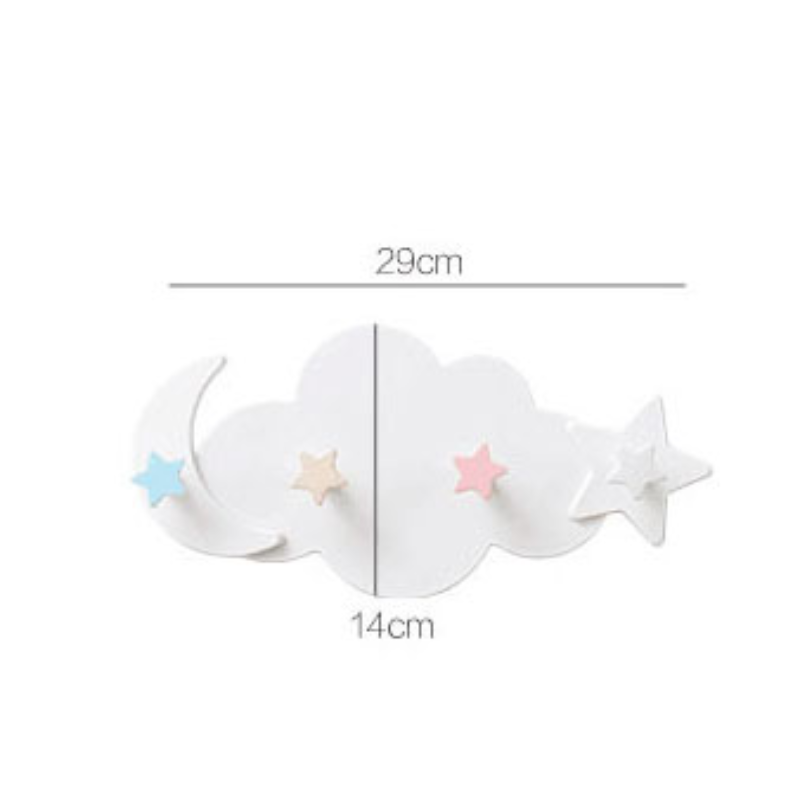 Non-marking Cloud Hook Self-adhesive Wall Door Coat Hat Rack Key Hanger Bathroom Kitchen Sticky Rack Strong Punch-free