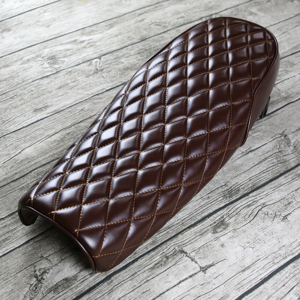 Motorcycle Retro Seat, Vintage Flat Saddle Brat Seat- Motorbike Seat Accessories