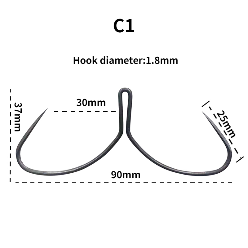 Karpfen Angeln Haken Sharp Stahl Duple Haken Anzuelos De Pesca Mar Anker Haken Tiefe Ocean Fishing Tackle Peche En Mer häkeln – Detail 6