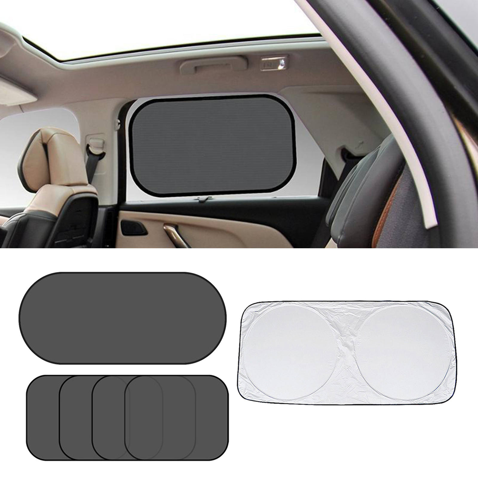 Car Sunshade Foldable Durable Protection Keeps Cool Sun Shield Fit for Vehicle Truck