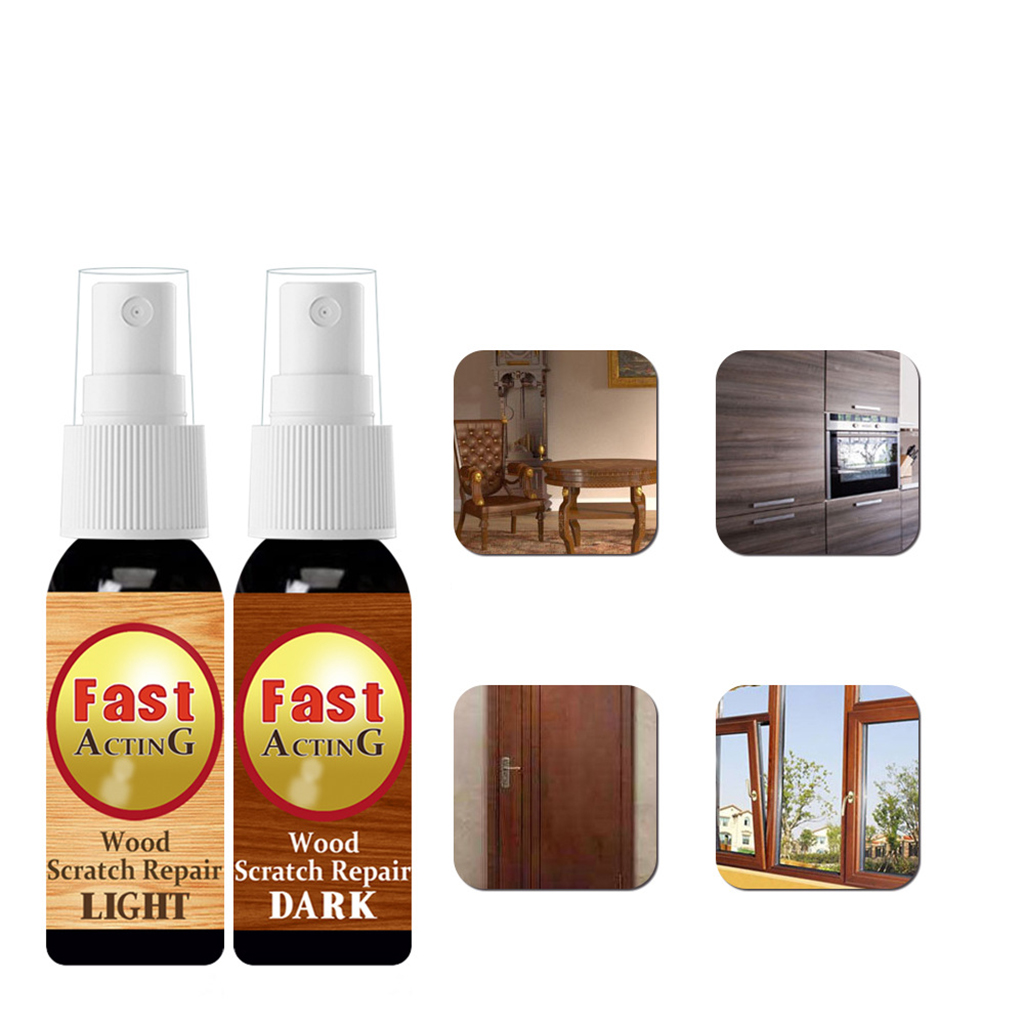2x 30ML Portable Furniture Floor Repair Wax Wood Fillers Repair Paint Parts for Stains Floors Door Scratches Tables Bedposts