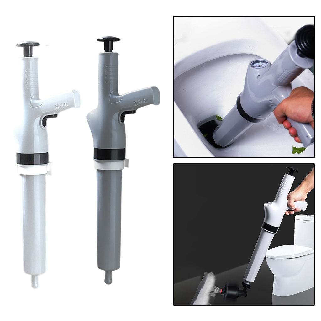 Toilet Plunger Toilet Air Pressure Inflator Plunger Pump Powerful High Efficient Manual for Bathroom Kitchen