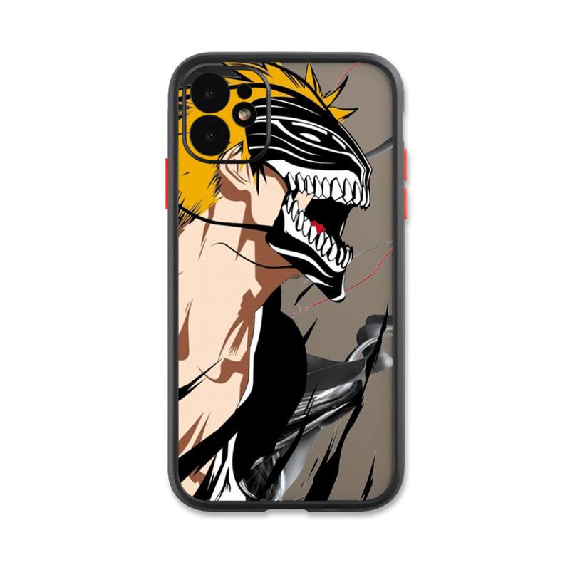 iphone 13 pro max case clear Kurosaki Ichigo Bleach Anime Phone Case For IPhone 13 12 11 Pro Max Xs Xr X 7 8 Plus Black Matte Translucent Cover best case for iphone 13 pro max