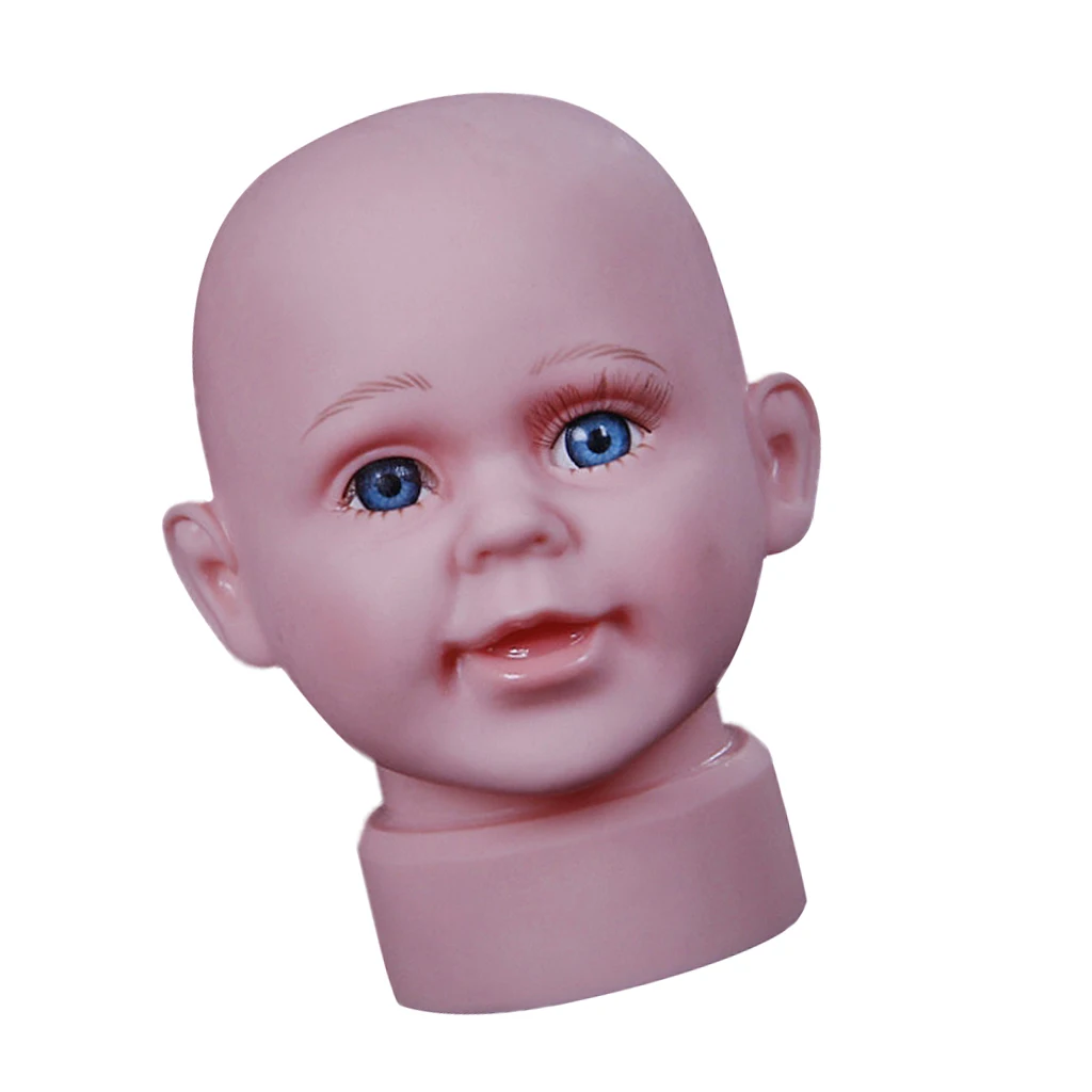 Skin Color Kid Head Mannequin For Children Infant`s Clothing Store 37cm