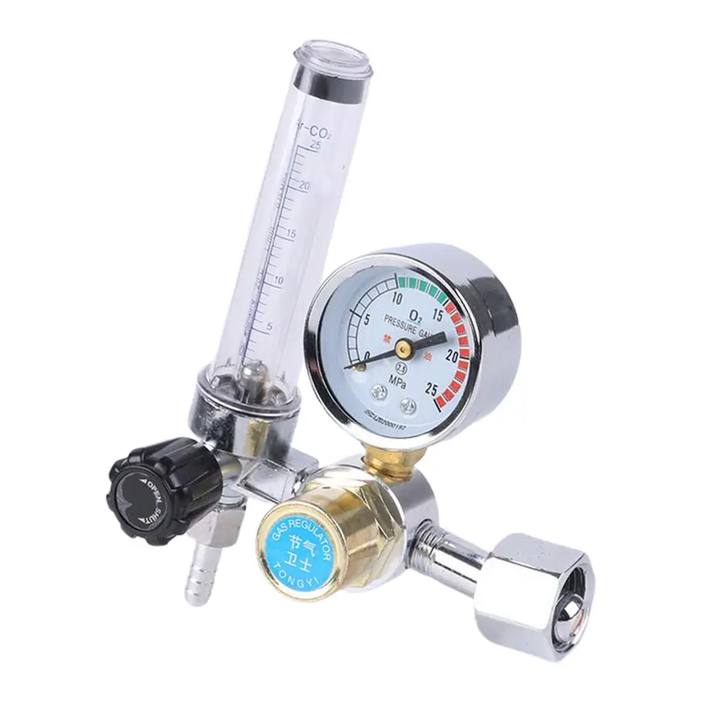 New Gas Regulator Pressure Gauges Oxygen Argon CO2 Pressure Reducer Flowmeter