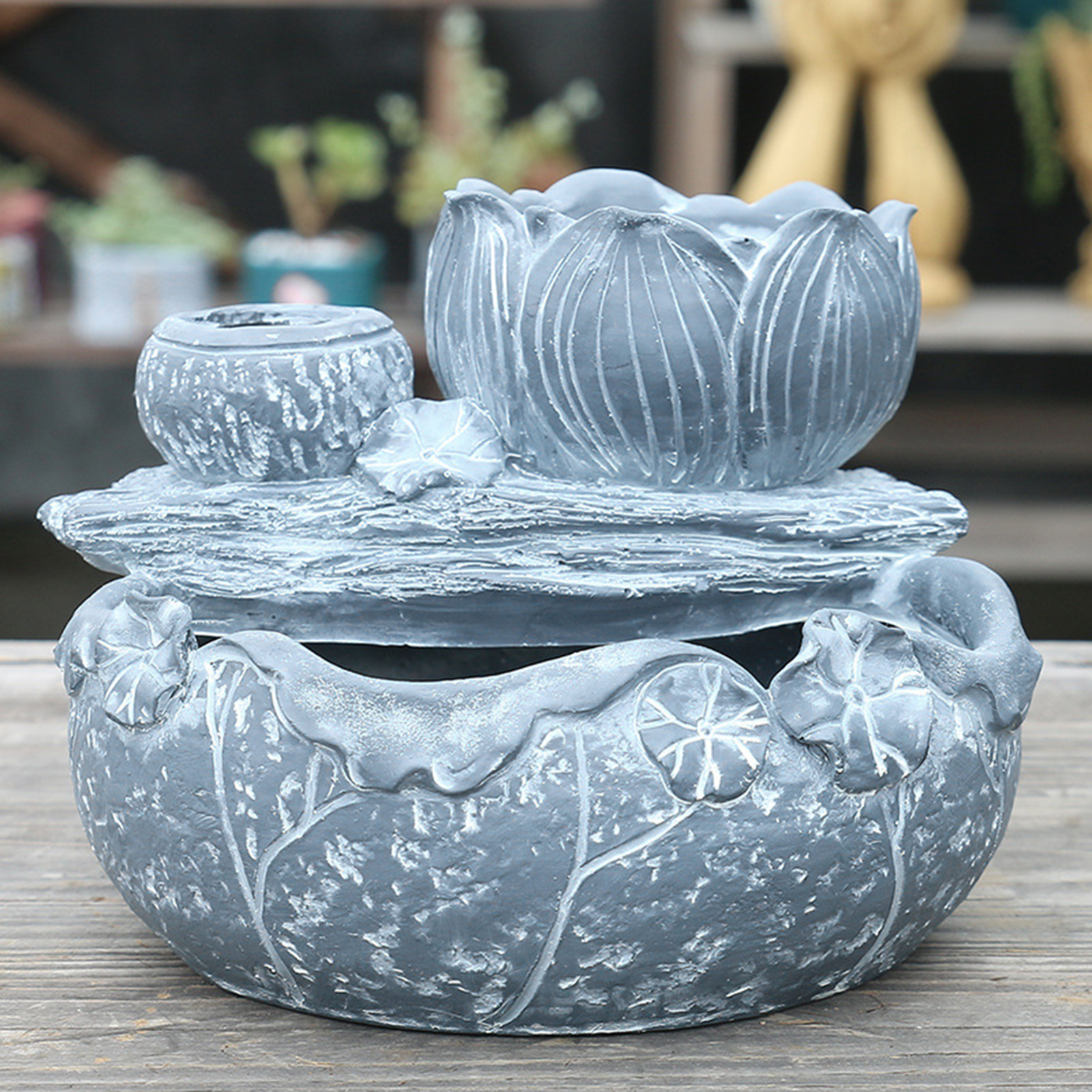 Planter Flowers Vase Container Home Desktop Table Centerpiece Ornament