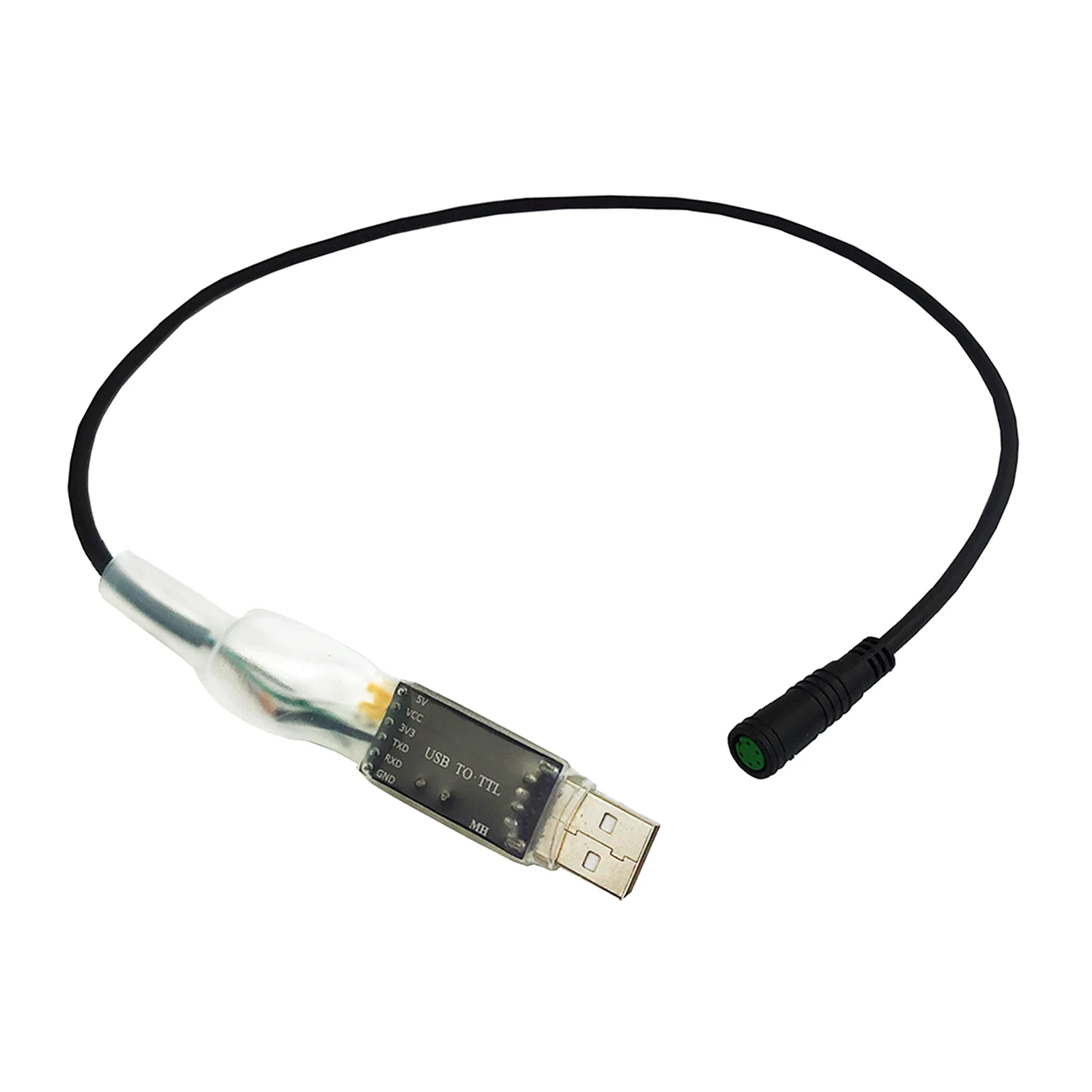 Portable Program Cable Cord Lead for BBS01 BBS02 BBHD Kit Electric Cycling Motor Stable Durable Accessories 58cm Black