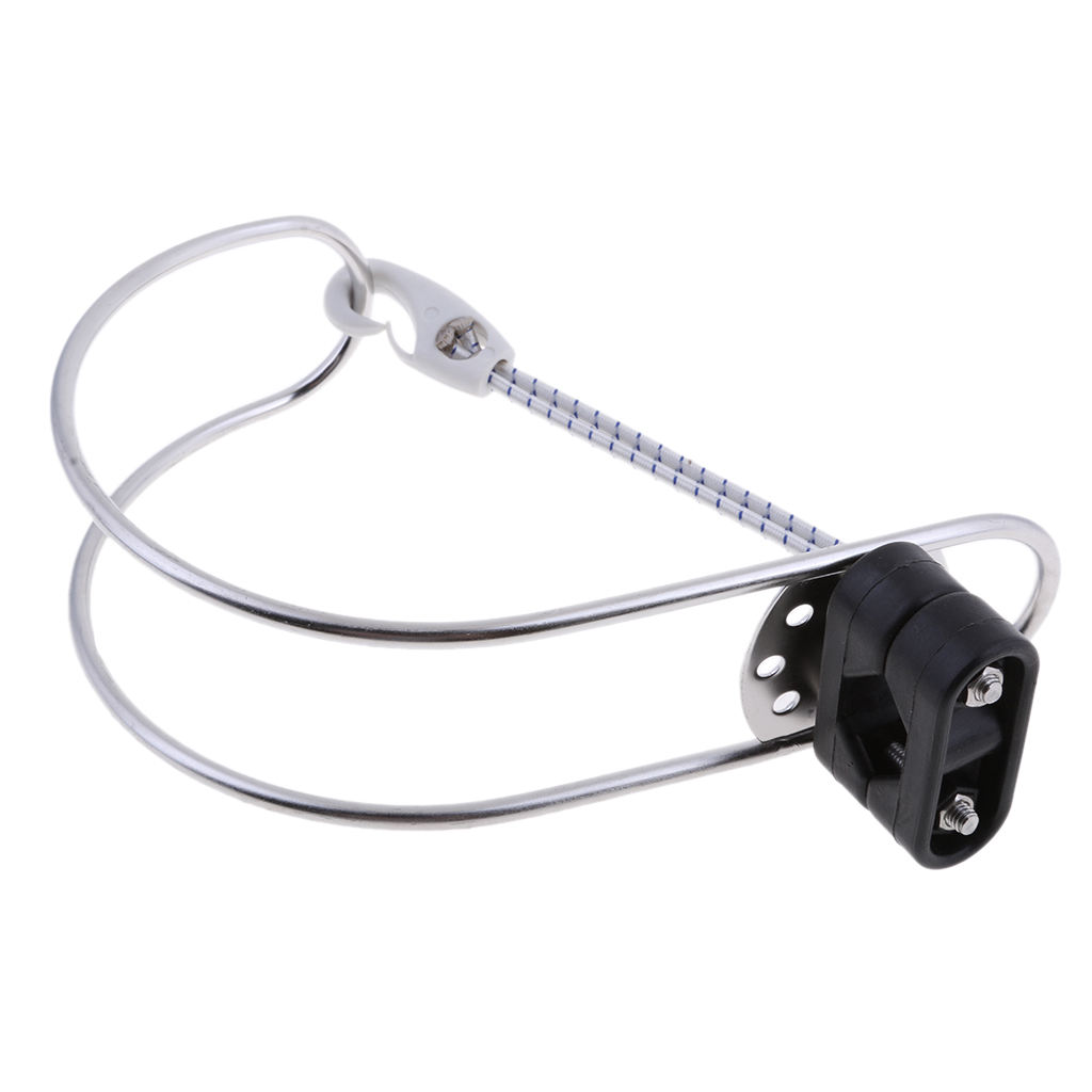 Stainless Steel Boat  Bracket Adjustable Life Buoy Swimming Ring Holder With Plastic Mount For Rowing Boat Accessories